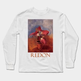 Begonia in a Pot by Odilon Redon Long Sleeve T-Shirt